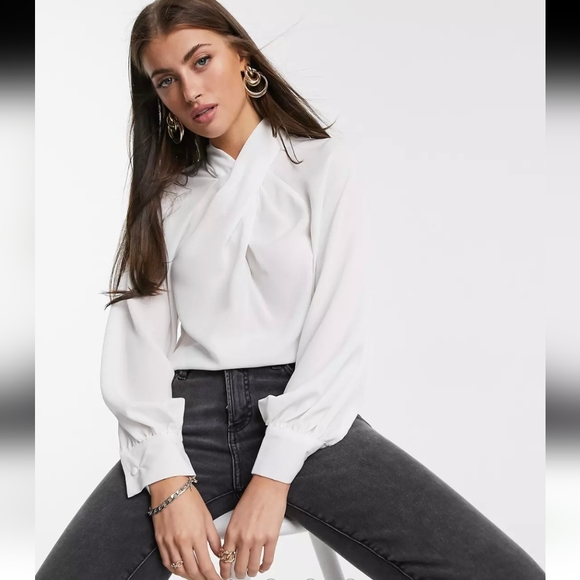 Asos design sleeve top with twist neck detail  new - Picture 11 of 12